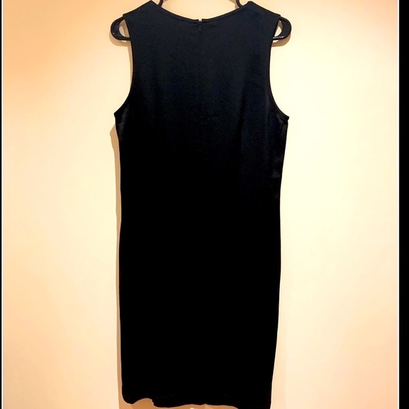 NWOT Ann Demeulemeester little Black Satin Sleeveless Dress - Picture 5 of 12